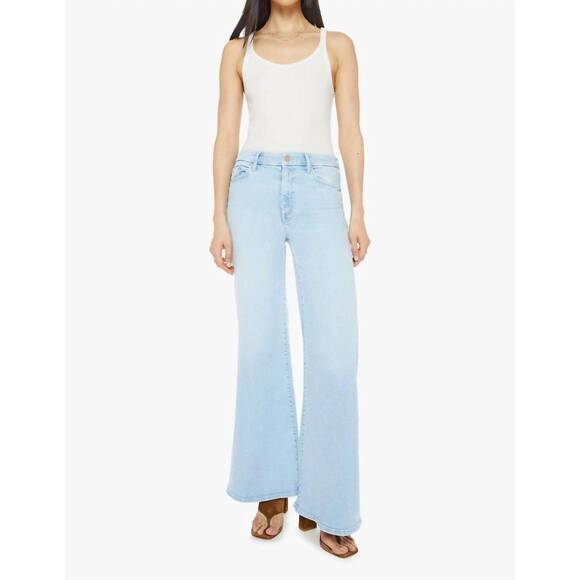 MOTHER Denim - NEW MOTHER roller sneak wide leg jeans in ball is in your court